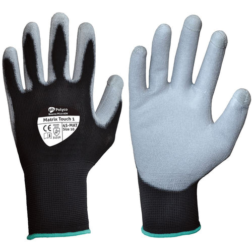 Polyco Matrix Touch 1 Work Gloves 45-MAT with PU Palm - Medium (8)