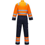 Portwest MV29 Orange/Navy Modaflame Multi Inherent Flame Resistant Anti Static Arc Hi Vis Coverall