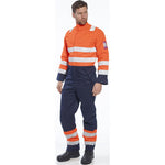 Portwest MV29 Orange/Navy Modaflame Multi Inherent Flame Resistant Anti Static Arc Hi Vis Coverall
