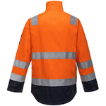 Portwest MV35 Orange/Navy Modaflame HVO Multi Inherent Flame Resistant Anti Static Arc Hi Vis Jacket