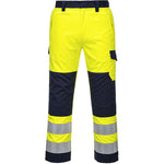 Portwest MV46 Yellow/Navy Modaflame Inherent Flame Resistant Anti Static Arc Hi Vis Trouser