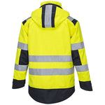 Portwest MV70 Yellow/Navy Modaflame Rain Waterproof Inherent Flame Resistant Anti Static Arc Hi Vis Jacket