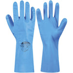Polyco Nitri-Tech III Lite 94 Blue Flock Lined Nitrile Chemical Resistant Gauntlet 33cm