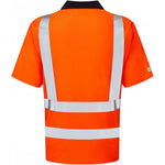 Leo Workwear Croyde Orange Comfort EcoViz Hi Vis Polo Shirt