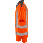 Leo Workwear Trimstone Orange EcoViz Coolmax Performance+ Hi Vis Polo Shirt