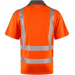 Leo Workwear Trimstone Orange EcoViz Coolmax Performance+ Hi Vis Polo Shirt