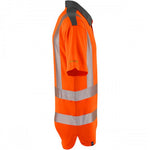 Leo Workwear Trimstone Orange EcoViz Coolmax Performance+ Hi Vis Polo Shirt