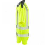 Leo Workwear Trimstone Yellow EcoViz Coolmax Performance+ Hi Vis Polo Shirt