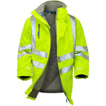Pulsar P187-R Yellow GRS Recycled Padded Waterproof Hi Vis Storm Jacket
