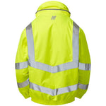 Pulsar P191-R Yellow GRS Recycled Padded Waterproof Hi Vis Bomber Jacket