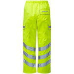 Pulsar P206-R Yellow GRS Recycled Hi Vis Waterproof Over Trousers