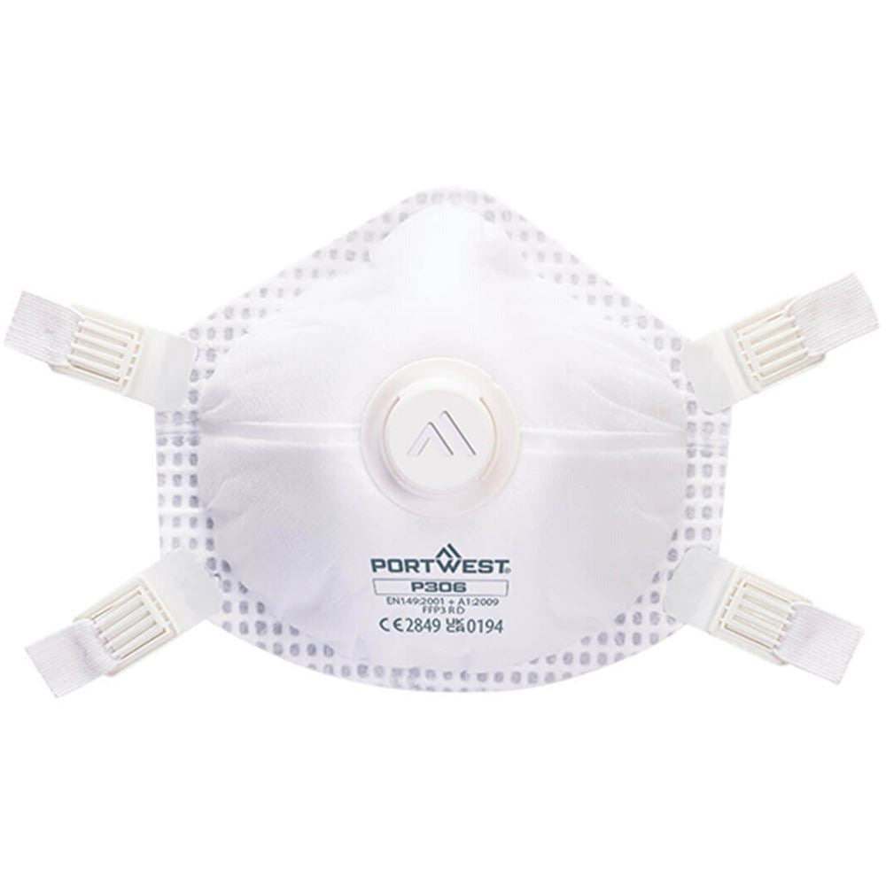 Portwest P306 FFP3DR Ultimate Valved Reusable Masks (Pack 5)