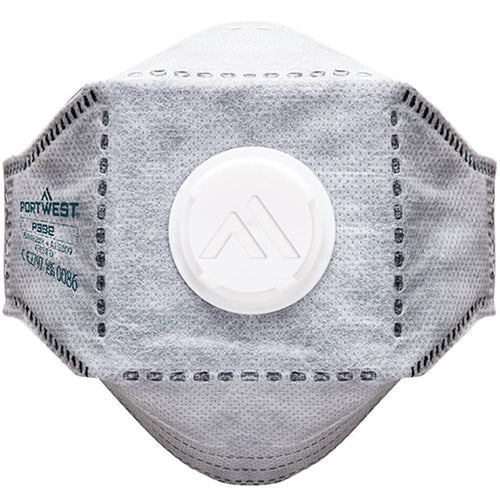 Portwest P392 Nuisance Odour FFP3 Valved Carbon Layer Disposable Masks (Pack 10) (Awaiting Stock)