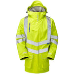 Pulsar Protect P421-R Yellow GRS Recycled Mesh Lined Waterproof Hi Vis Storm Jacket