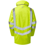 Pulsar Protect P421-R Yellow GRS Recycled Mesh Lined Waterproof Hi Vis Storm Jacket