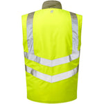 Pulsar P487-R Yellow GRS Recycled 7-in-1 Hi Vis Storm Coat c/w Interactive Bodywarmer