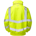 Pulsar P533-R Yellow GRS Recycled Mesh Lined Waterproof Hi Vis Bomber Jacket