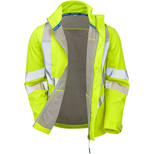 Pulsar P534 Yellow Hi Vis Softshell Jacket (3L)