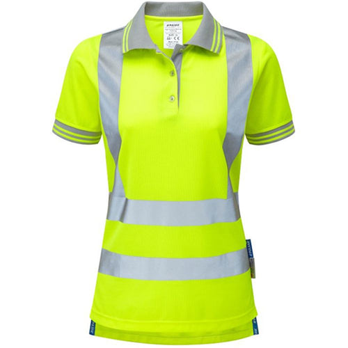Pulsar P700 Yellow Women's Hi Vis Polo Shirt