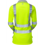 Pulsar P702 Yellow Women's Hi Vis Long Sleeve Polo Shirt