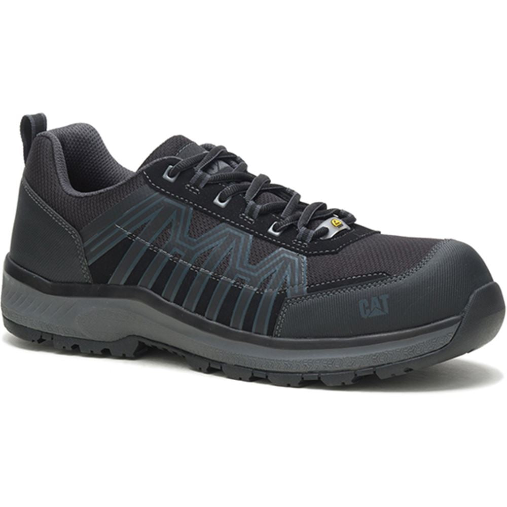 Caterpillar Charge Black Metal Free Composite Water Resistant Safety Trainer S3 HRO SRC ESD