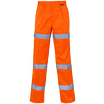 Supertouch Orange 3 Band Polycotton Hi Vis Trousers