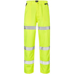 Supertouch Yellow 3 Band Polycotton Hi Vis Trousers