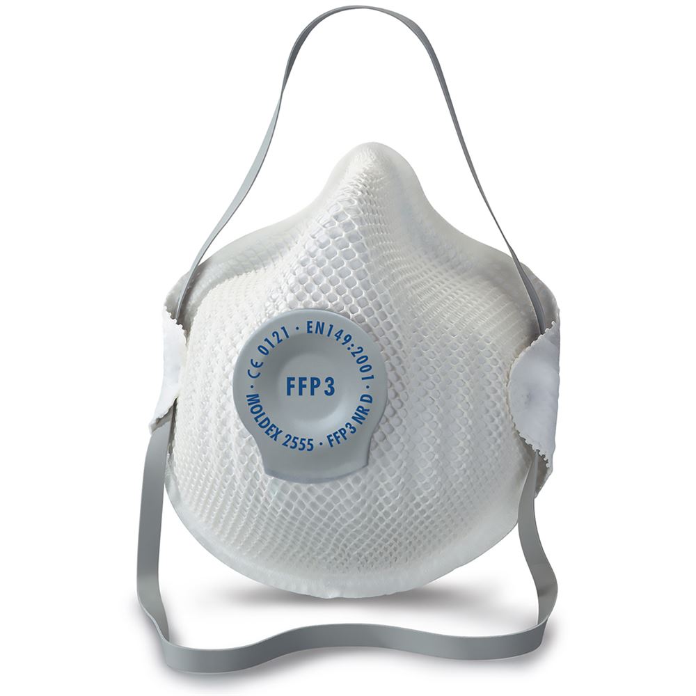 Moldex 2555 Classic FFP3D Valved Moulded Disposable Masks (Pack 20)