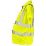 Leo Workwear Lovacott Yellow EcoViz Coolviz Women's Hi Vis Maternity Polo Shirt