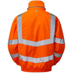 Pulsar PR496-R Rail Orange GRS Recycled Padded Waterproof Hi Vis Bomber Jacket