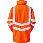 Pulsar PR499-R Rail Orange GRS Recycled Mesh Lined Waterproof Hi Vis Storm Jacket
