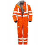 Pulsar PR505-R Rail Orange GRS Recycled Foul Weather Hi Vis Waterproof Coverall