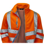 Pulsar PR508-R Rail Orange GRS Recycled Hi Vis Polar Fleece Jacket