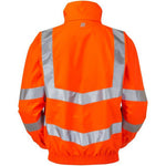 Pulsar PR515-R Rail Orange GRS Recycled Mesh Lined Waterproof Hi Vis Bomber Jacket