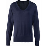 Premier PR696 Ladies Knitted V Neck Sweater