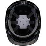 Portwest PS54 Endurance Safety Helmet with Chin Strap - Electrical Insulated Non Vented Wheel Ratchet Short Peak