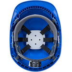 Portwest PS54 Endurance Safety Helmet with Chin Strap - Electrical Insulated Non Vented Wheel Ratchet Short Peak