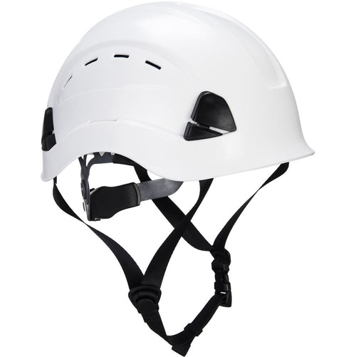 Portwest PS73 Working At Height Endurance Mountaineer Safety Helmet - Vented Wheel Ratchet Short Peak