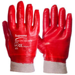 PVC Knit Wrist Gloves with PVC Coating - 10g