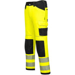 Portwest PW303 PW3 Yellow Polycotton Stretch Lightweight Hi Vis Trousers