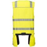Portwest PW308 PW3 Yellow/Black Polycotton Hi Vis Class 1 Tool Vest