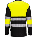 Portwest PW312 PW3 Yellow/Black Cotton Comfort Long Sleeve Hi Vis T-Shirt