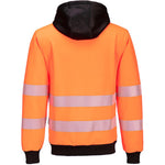 Portwest PW327 PW3 Orange Polycotton Hi Vis Zipped Hoodie
