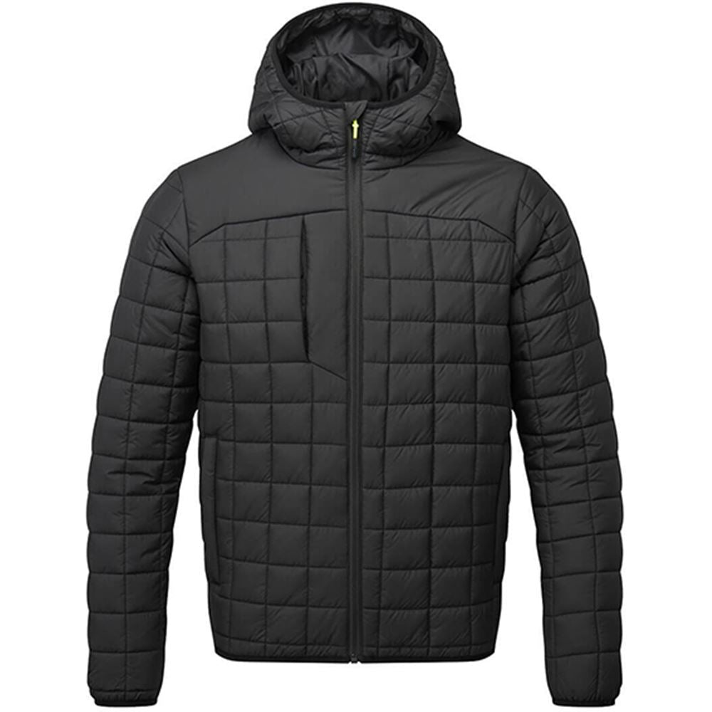 Portwest PW329 PW3 Black Lined Padded Square Baffle Jacket