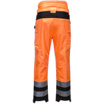Portwest PW342 PW3 Orange Hi Vis Extreme Breathable Waterproof Trousers