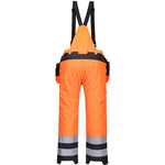 Portwest PW351 PW3 Orange/Black Padded Waterproof Hi Vis Winter Trouser