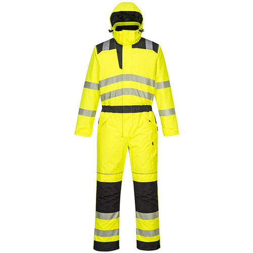 Portwest PW352 PW3 Yellow Hi Vis Thermal Waterproof Overalls