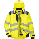 Portwest PW360 PW3 Yellow Mesh Lined Hi Vis Extreme Breathable Waterproof Jacket