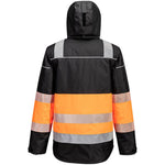 Portwest PW364 PW3 Orange/Black Class 1 Padded Waterproof Hi Vis Winter Jacket