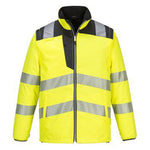 Portwest PW367 PW3 Yellow/Black Mesh Lined Hi Vis 5-in-1 Jacket